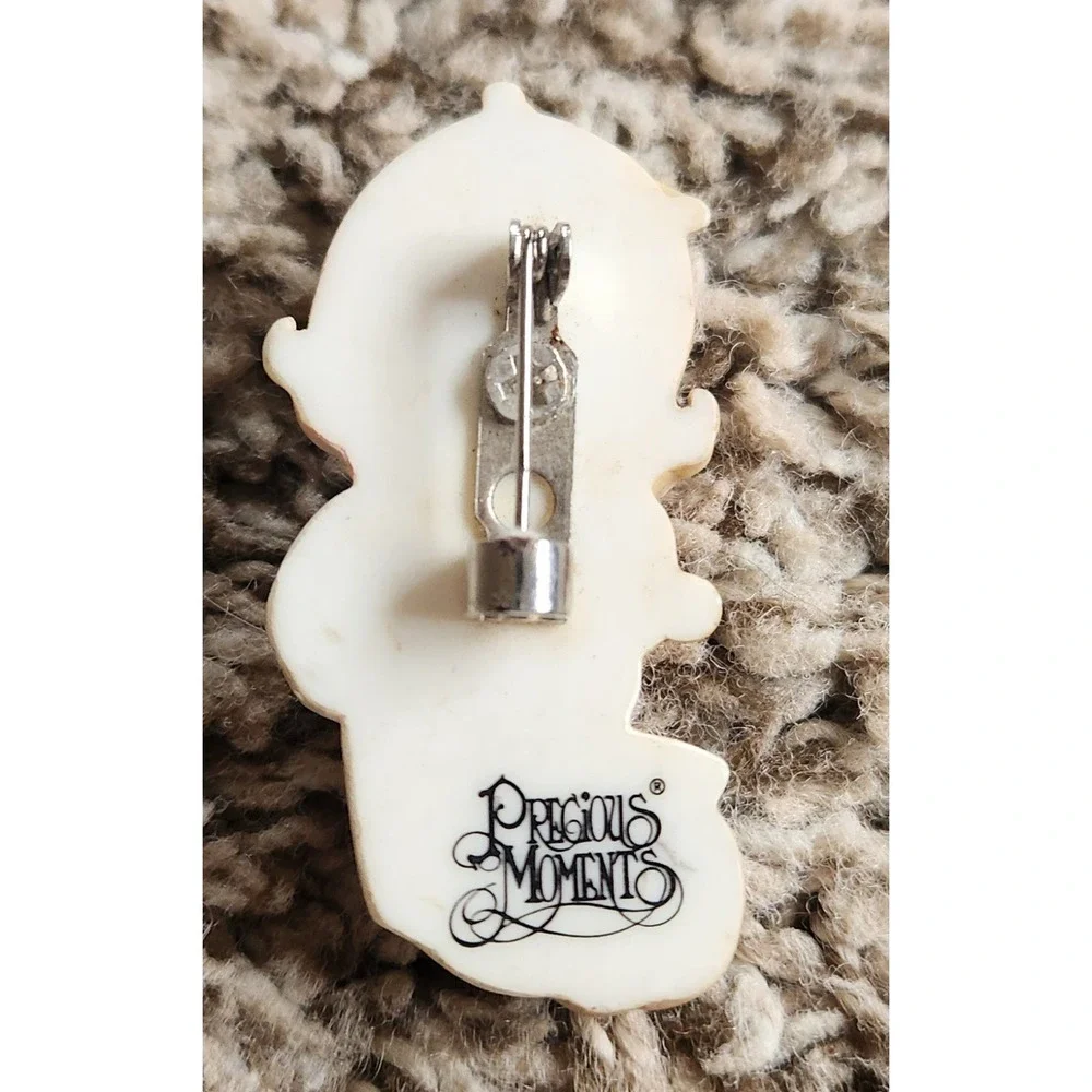 Precious Moment Angel Heart Brooch Pin You Are Always There For Me Vintage Resin